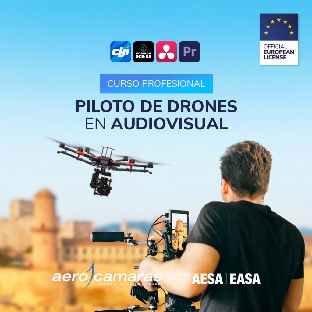 Cursos drones profesionales certificados por AESA