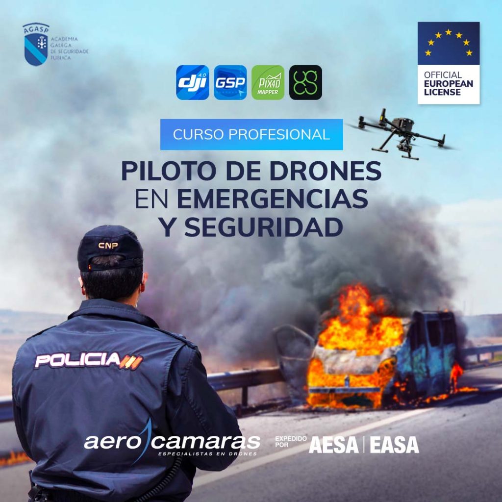 curso piloto de drones en emergencias y seguridad