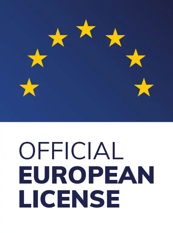 Logo de licencia de drones oficial