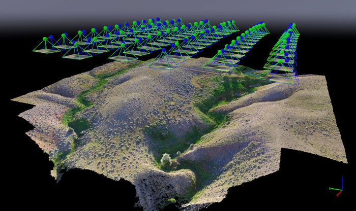 Mapeo de una montaña empleando drones equipados con software con IA para la interpretación y representación de datos