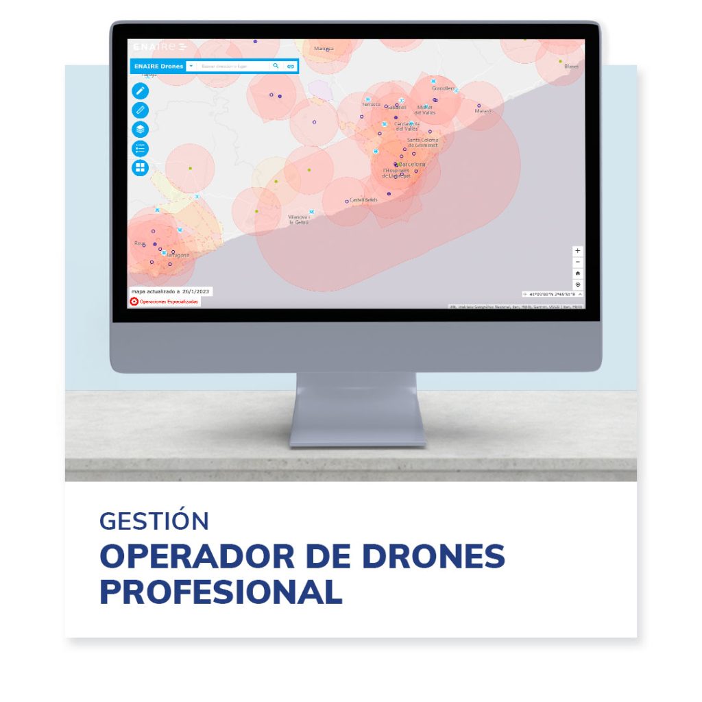 gestion operador de drones profesional
