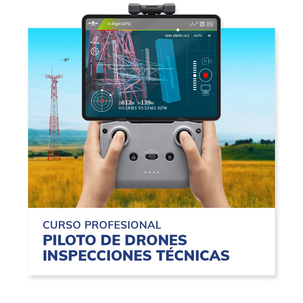 curso profesional piloto de drones inspecciones tecnicas